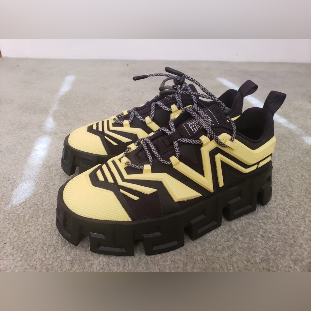 Versace Nero/Pineapple Greca Labyrinth Sneakers I… - image 1